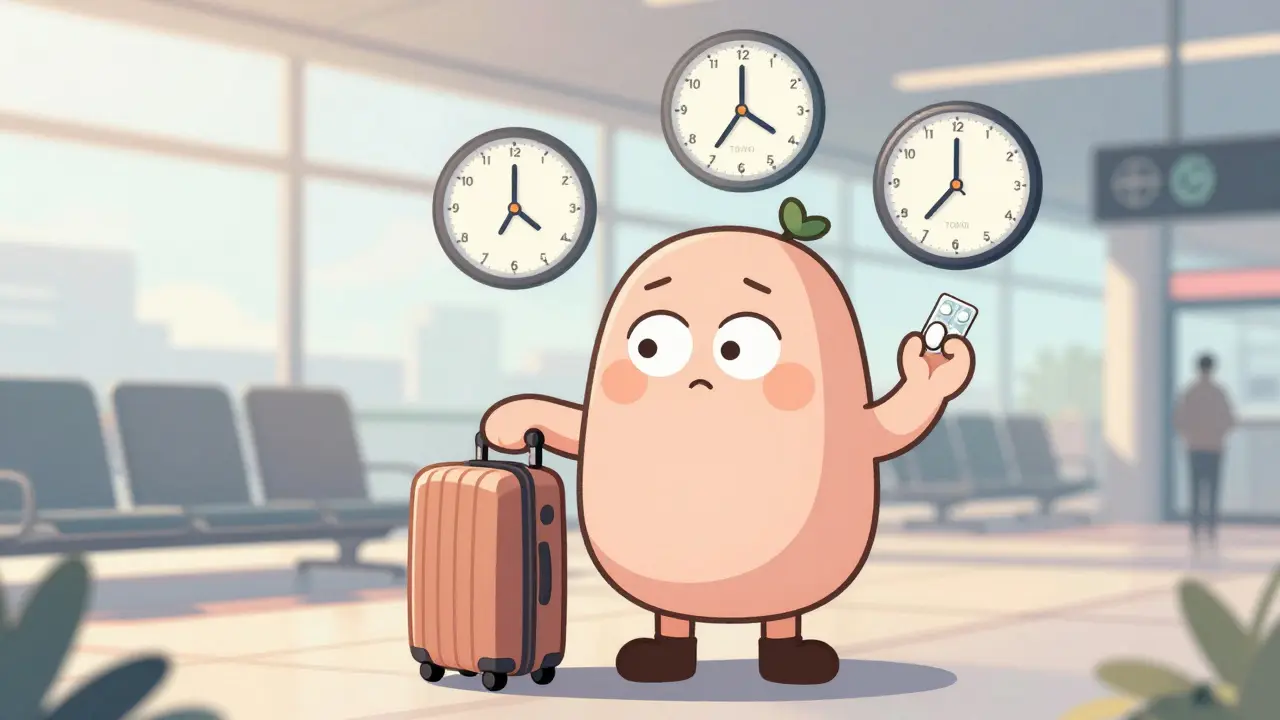Jet Lag and Time-Released Medication Dosing Across Time Zones: What Actually Works