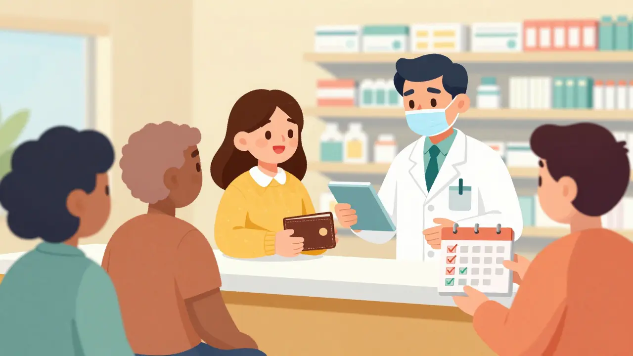 Happy patients saving money and adhering to treatment